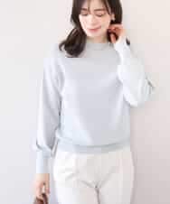 FIFFD01054 OFUON le MK(オフオン　ル　エムケー) ハイネックハイゲージニット/UVカット/洗える/WEB限定サイズあり ライトミント