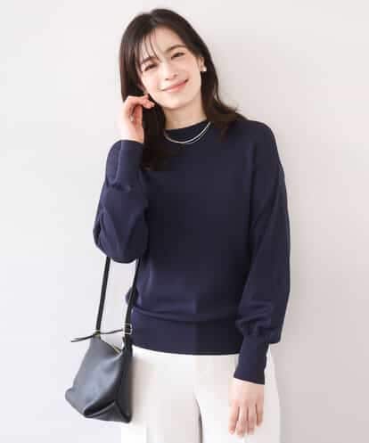 FIFFD01054 OFUON le MK ハイネックハイゲージニット/UVカット/洗える/WEB限定サイズあり