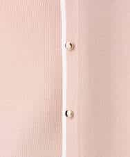 FIFFD03100 OFUON le MK(オフオン　ル　エムケー) 配色ラインアンサンブル（カーディガン&ニットプルオーバー）/UVカット/洗える/WEB限定サイズあり ライトピンク