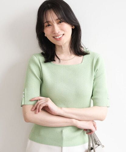 FIFGD26060  スパークナイロン半袖ニット/洗える/アンサンブル対応/WEB限定サイズあり