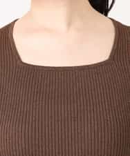 FIFGD26060 OFUON le MK(オフオン　ル　エムケー) スパークナイロン半袖ニット/洗える/アンサンブル対応/WEB限定サイズあり ライトグリーン