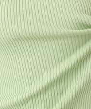 FIFGD26060 OFUON le MK(オフオン　ル　エムケー) スパークナイロン半袖ニット/洗える/アンサンブル対応/WEB限定サイズあり ライトグリーン