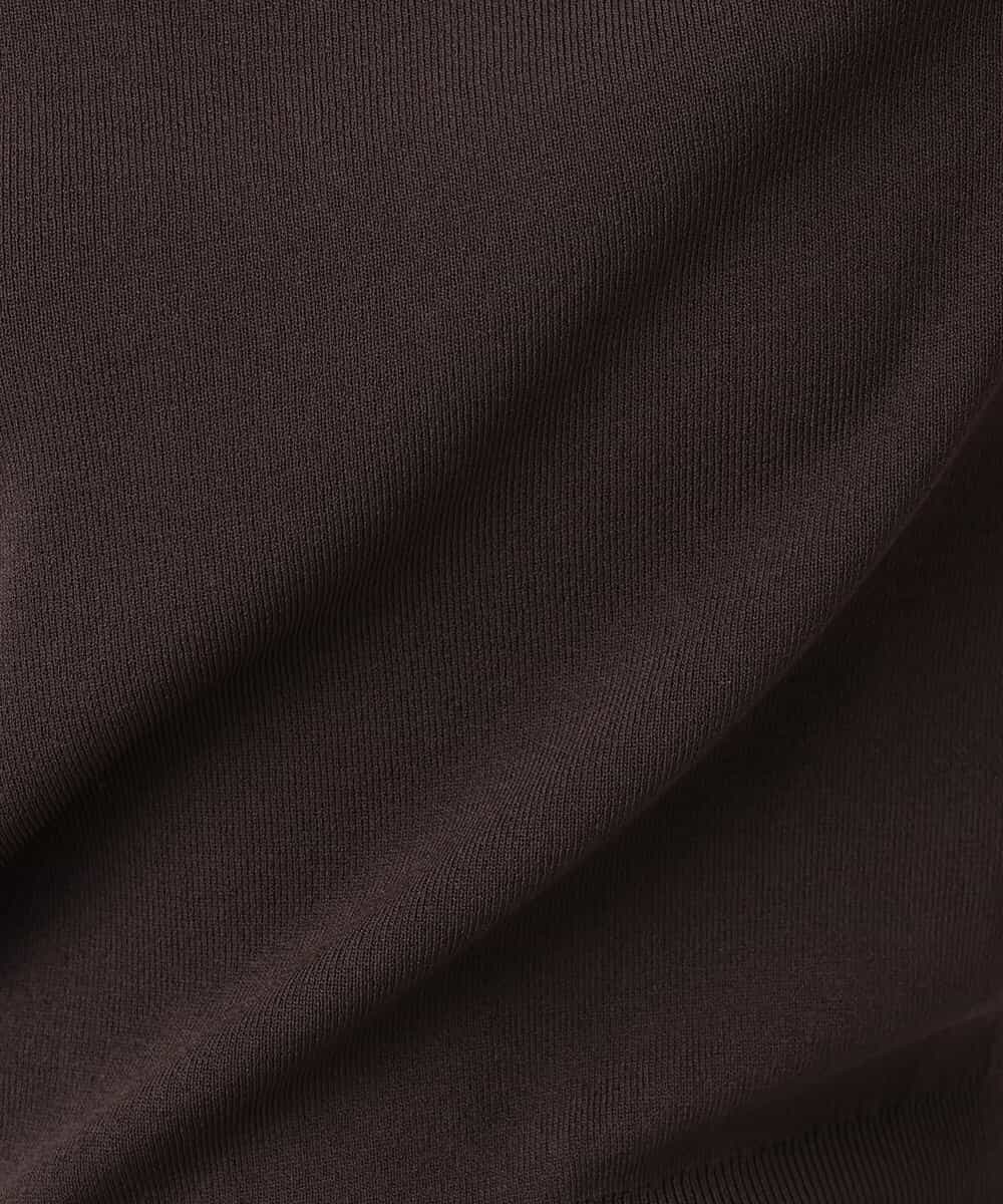 FIFGD43054 OFUON le MK(オフオン　ル　エムケー) ハイゲージVネックニット/接触冷感/UVカット/洗える/WEB限定サイズあり サーモンオレンジ