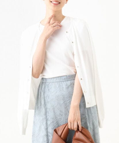 FIFHA44110 OFUON le MK カラーニットアンサンブル/UVカット/接触冷感/洗える/WEB限定サイズあり