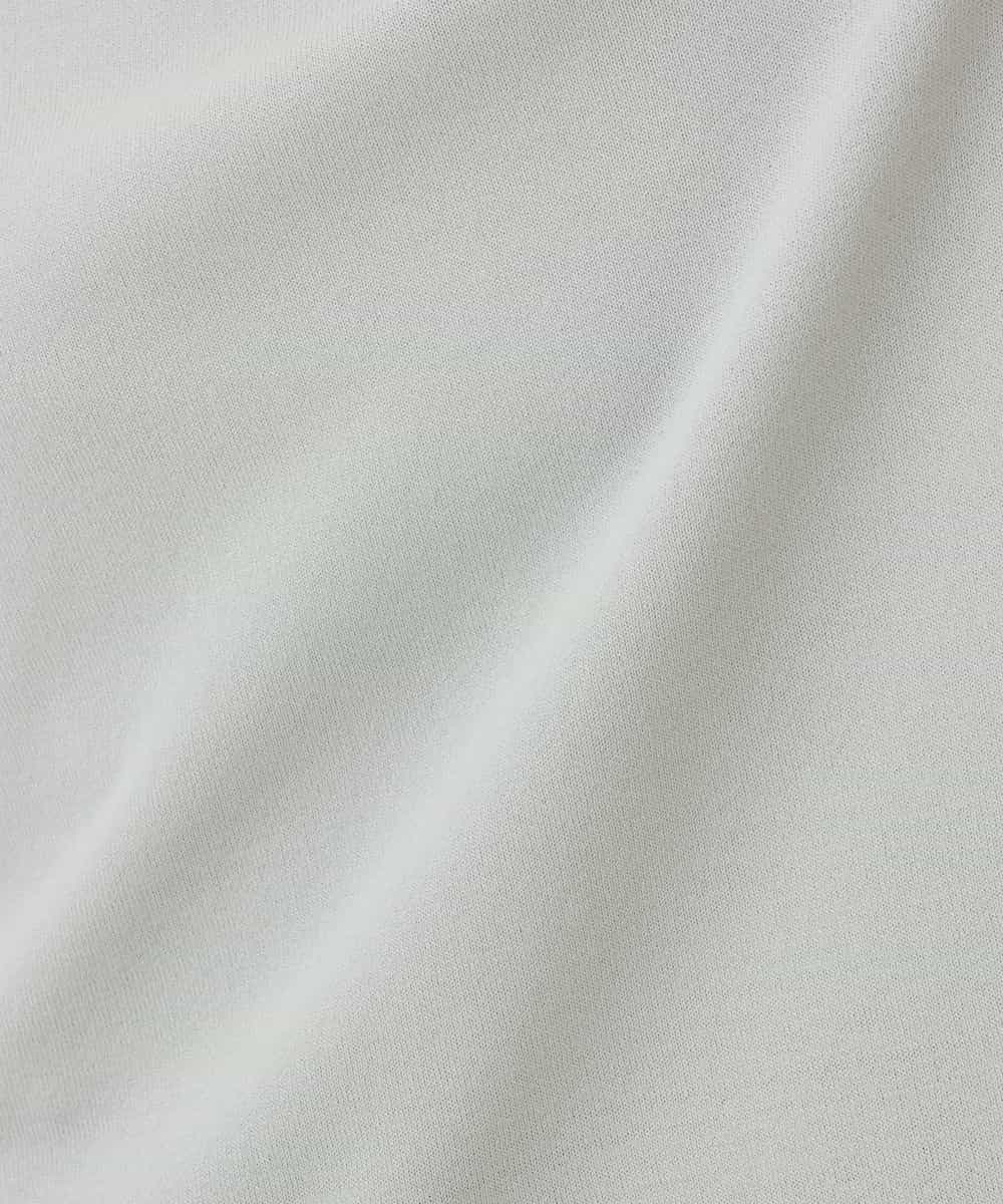 FIFHD30070 OFUON le MK(オフオン　ル　エムケー) ハイゲージパール付きキーネックニット/接触冷感/UVカット/洗える/WEB限定サイズあり ブルーグリーン