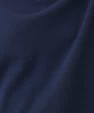 FIFHD30070 OFUON le MK(オフオン　ル　エムケー) ハイゲージパール付きキーネックニット/接触冷感/UVカット/洗える/WEB限定サイズあり ブルーグリーン