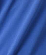FIFIS43068 OFUON(オフオン　ル　エムケー) 五分袖Vネックニット/洗える ブルー