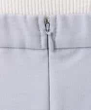 FIHDD06080 OFUON le MK(オフオン　ル　エムケー) タックフレアースカート/洗える ライトブルー