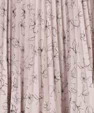 FIHFD06090 OFUON le MK(オフオン　ル　エムケー) ラインフラワープリーツスカート/洗える/WEB限定サイズあり ライトピンク