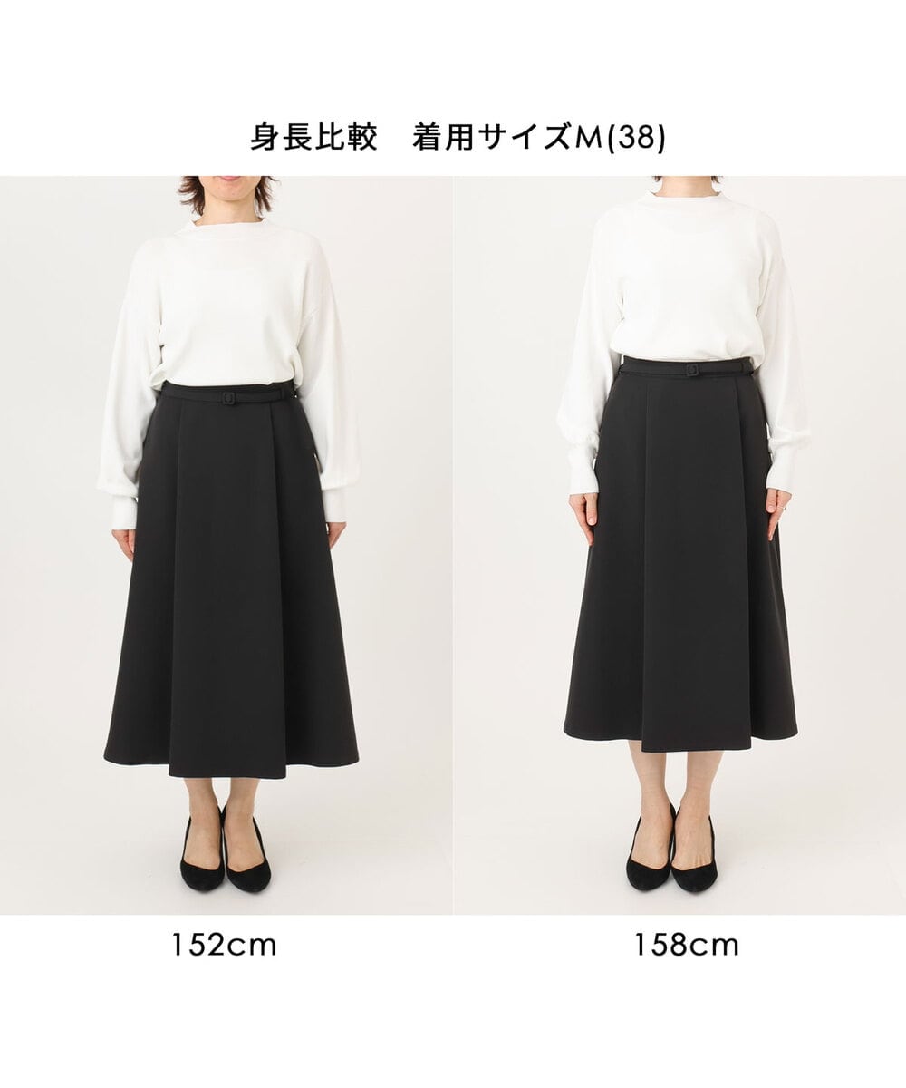 FIHFD10090 OFUON le MK(オフオン　ル　エムケー) [セットアップ対応]ライトラブルクロス ウエストタックスカート/洗える/WEB限定サイズあり ベージュ