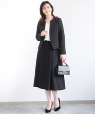 FIHFD10090 OFUON le MK(オフオン　ル　エムケー) [セットアップ対応]ライトラブルクロス ウエストタックスカート/洗える/WEB限定サイズあり ベージュ