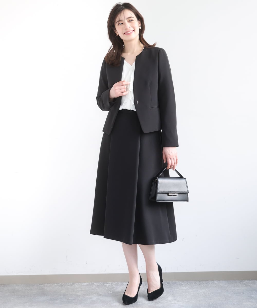 FIHFD10090 OFUON le MK(オフオン　ル　エムケー) [セットアップ対応]ライトラブルクロス ウエストタックスカート/洗える/WEB限定サイズあり ベージュ