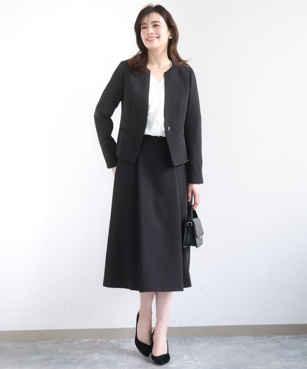 FIHFD10090 OFUON le MK(オフオン　ル　エムケー) [セットアップ対応]ライトラブルクロス ウエストタックスカート/洗える/WEB限定サイズあり ベージュ