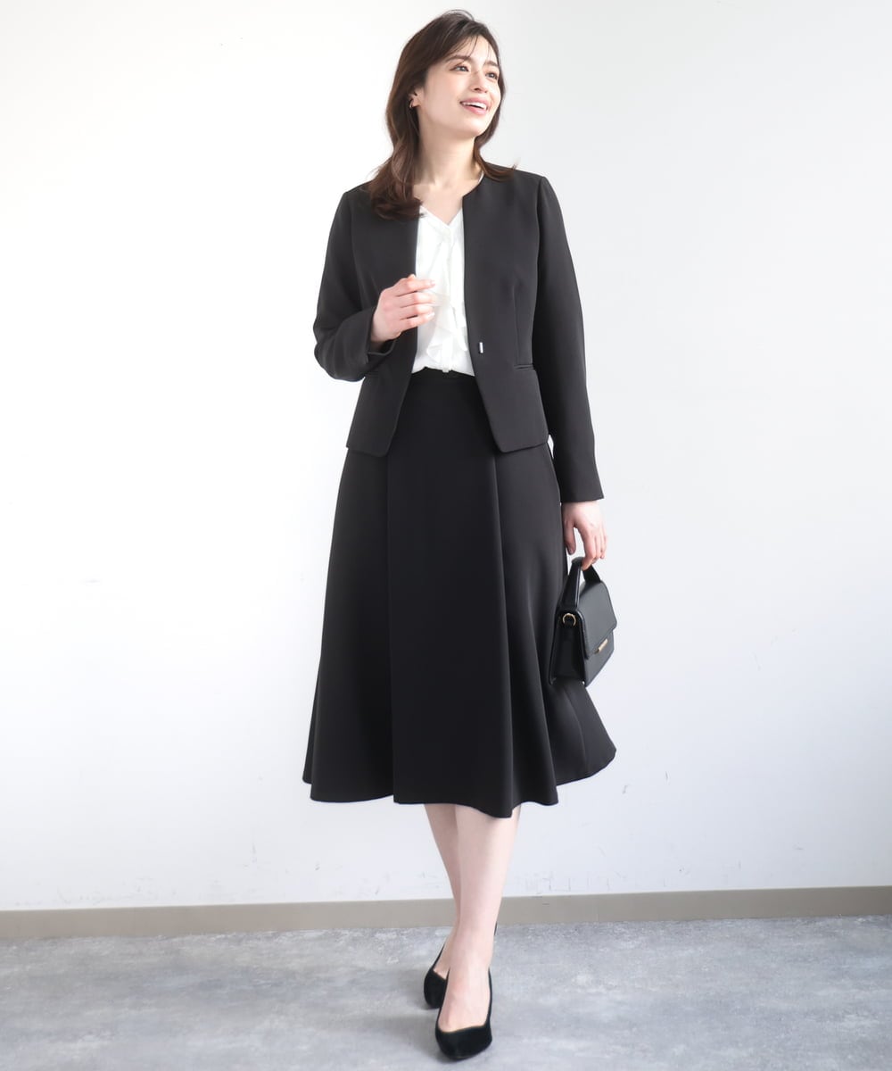 FIHFD10090 OFUON le MK(オフオン　ル　エムケー) [セットアップ対応]ライトラブルクロス ウエストタックスカート/洗える/WEB限定サイズあり ベージュ