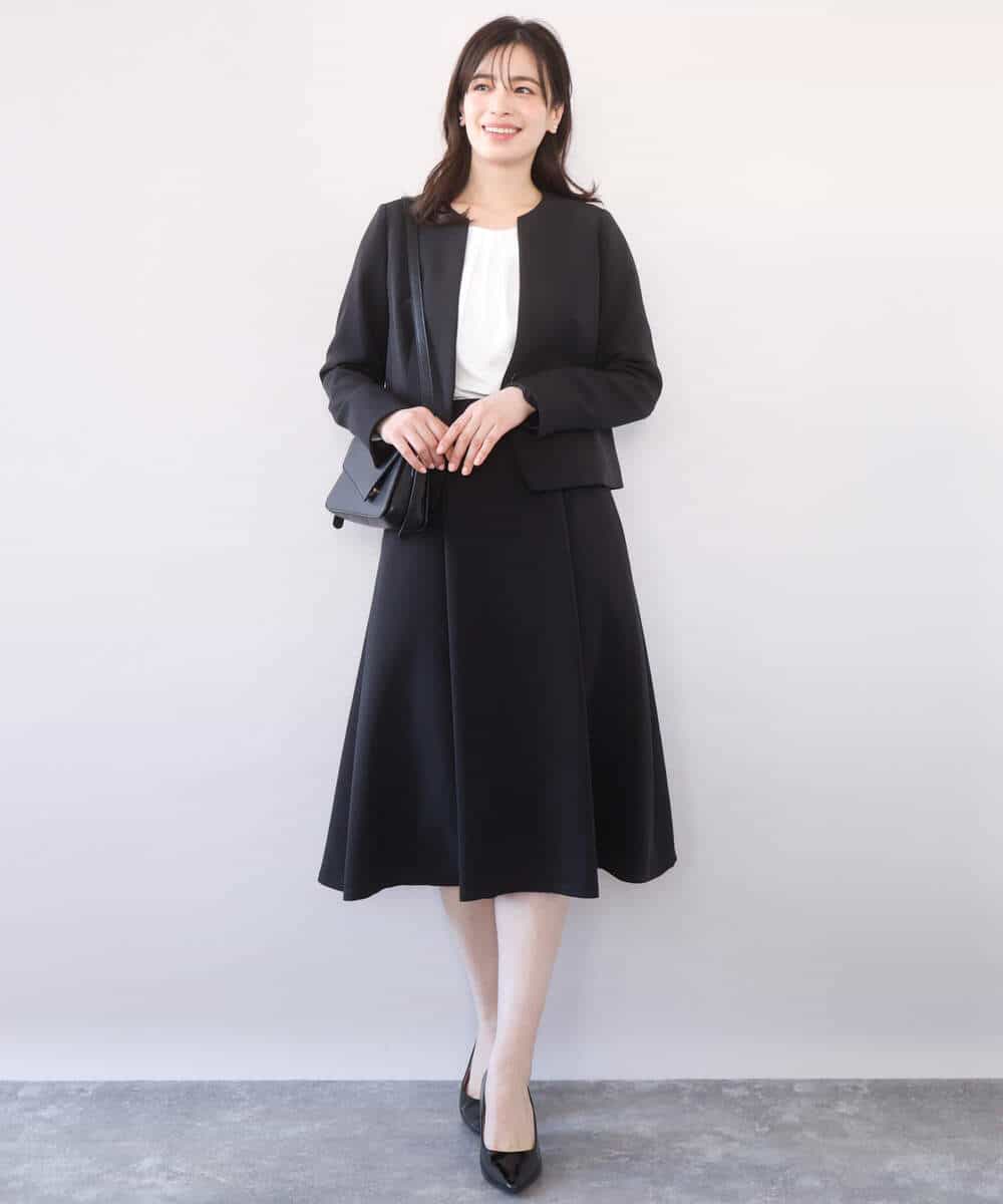 FIHFD10090 OFUON le MK(オフオン　ル　エムケー) [セットアップ対応]ライトラブルクロス ウエストタックスカート/洗える/WEB限定サイズあり ベージュ