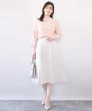 FIHFD10090 OFUON le MK(オフオン　ル　エムケー) [セットアップ対応]ライトラブルクロス ウエストタックスカート/洗える/WEB限定サイズあり ベージュ