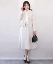 FIHFD10090 OFUON le MK(オフオン　ル　エムケー) [セットアップ対応]ライトラブルクロス ウエストタックスカート/洗える/WEB限定サイズあり ベージュ