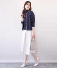 FIHFD10090 OFUON le MK(オフオン　ル　エムケー) [セットアップ対応]ライトラブルクロス ウエストタックスカート/洗える/WEB限定サイズあり ベージュ