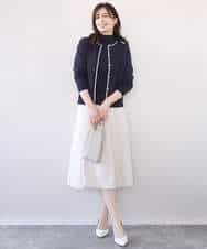 FIHFD10090 OFUON le MK(オフオン　ル　エムケー) [セットアップ対応]ライトラブルクロス ウエストタックスカート/洗える/WEB限定サイズあり ベージュ