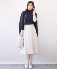 FIHFD10090 OFUON le MK(オフオン　ル　エムケー) [セットアップ対応]ライトラブルクロス ウエストタックスカート/洗える/WEB限定サイズあり ベージュ