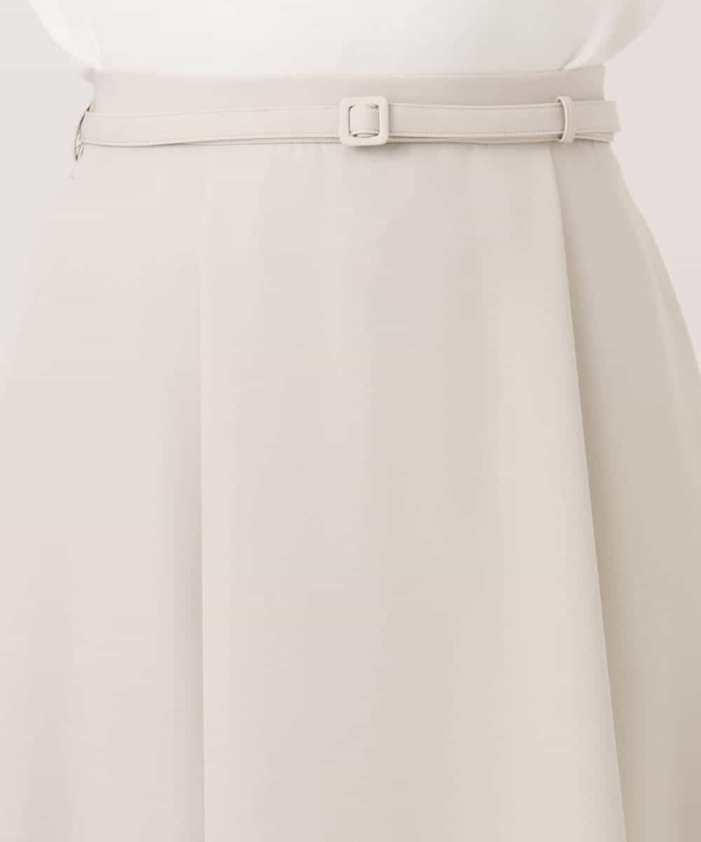 FIHFD10090 OFUON le MK(オフオン　ル　エムケー) [セットアップ対応]ライトラブルクロス ウエストタックスカート/洗える/WEB限定サイズあり ベージュ