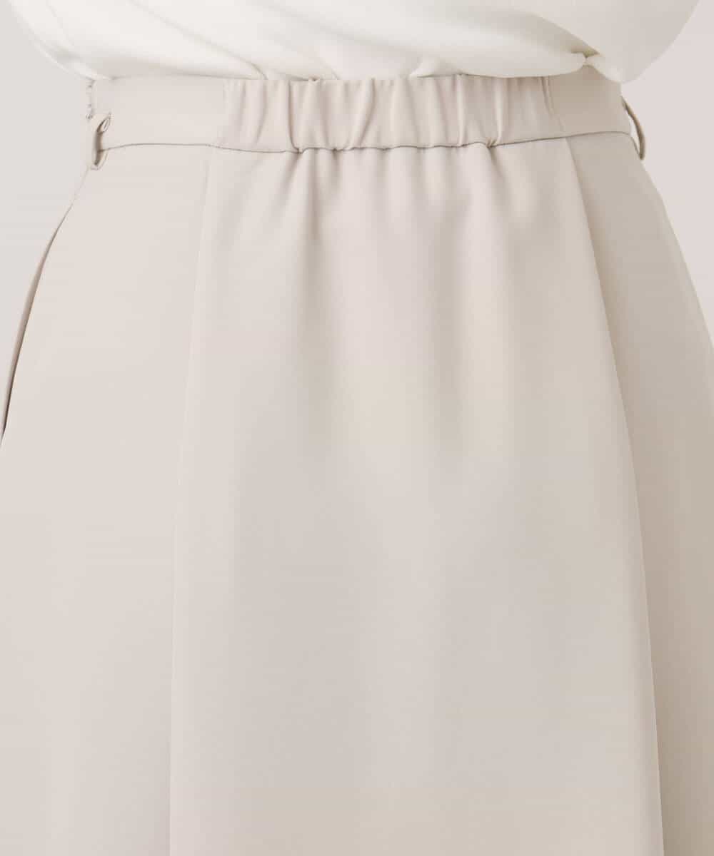 FIHFD10090 OFUON le MK(オフオン　ル　エムケー) [セットアップ対応]ライトラブルクロス ウエストタックスカート/洗える/WEB限定サイズあり ベージュ