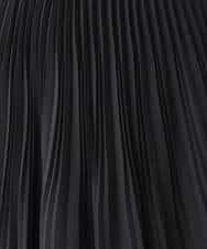 FIHFV05090 OFUON le MK(オフオン　ル　エムケー) [セットアップ対応]ジョーゼットプリーツスカート/洗える ブラック
