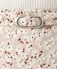 FIHGD13090 OFUON le MK(オフオン　ル　エムケー) レトロフラワープリントスカート/洗える ベージュ