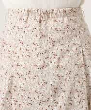 FIHGD13090 OFUON le MK(オフオン　ル　エムケー) レトロフラワープリントスカート/洗える ベージュ