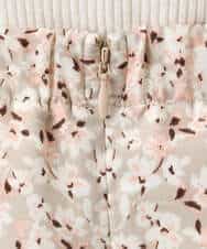 FIHGD13090 OFUON le MK(オフオン　ル　エムケー) レトロフラワープリントスカート/洗える ベージュ