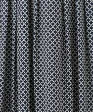 FIHGD19090 OFUON le MK(オフオン　ル　エムケー) ウエストタック格子柄フレアスカート/洗濯機で洗える/セットアップ可 ブルーグリーン