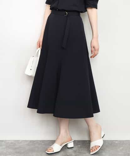 FIHHD27090 OFUON le MK ベルト付きフレアスカート/接触冷感/UVカット/洗える/セットアップ可