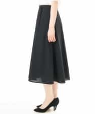 FIHHD27090 OFUON le MK(オフオン　ル　エムケー) ベルト付きフレアスカート/接触冷感/UVカット/洗える/セットアップ可 ネイビー