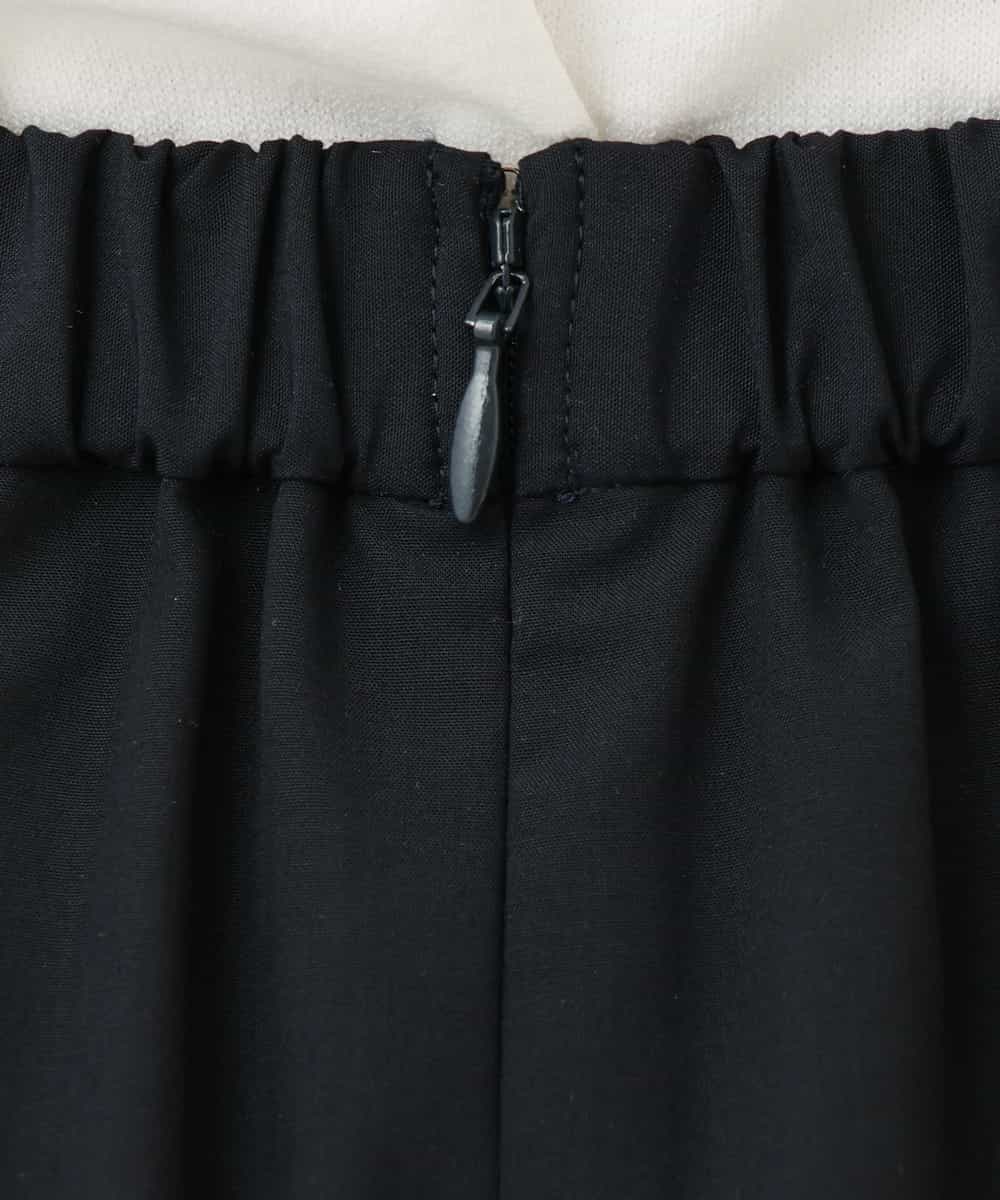 FIHHD27090 OFUON le MK(オフオン　ル　エムケー) ベルト付きフレアスカート/接触冷感/UVカット/洗える/セットアップ可 ネイビー