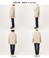 FIJFD08130 OFUON le MK(オフオン　ル　エムケー) ショート丈ツイルトレンチコート/洗える/WEB限定サイズあり ベージュ