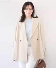 FIJFD08130 OFUON le MK(オフオン　ル　エムケー) ショート丈ツイルトレンチコート/洗える/WEB限定サイズあり ベージュ