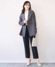 FIJFD08130 OFUON le MK(オフオン　ル　エムケー) ショート丈ツイルトレンチコート/洗える/WEB限定サイズあり ベージュ