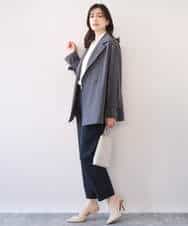 FIJFD08130 OFUON le MK(オフオン　ル　エムケー) ショート丈ツイルトレンチコート/洗える/WEB限定サイズあり ベージュ