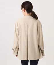 FIJFD08130 OFUON le MK(オフオン　ル　エムケー) ショート丈ツイルトレンチコート/洗える/WEB限定サイズあり ベージュ