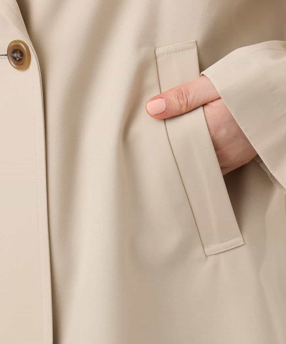 FIJFD08130 OFUON le MK(オフオン　ル　エムケー) ショート丈ツイルトレンチコート/洗える/WEB限定サイズあり ベージュ