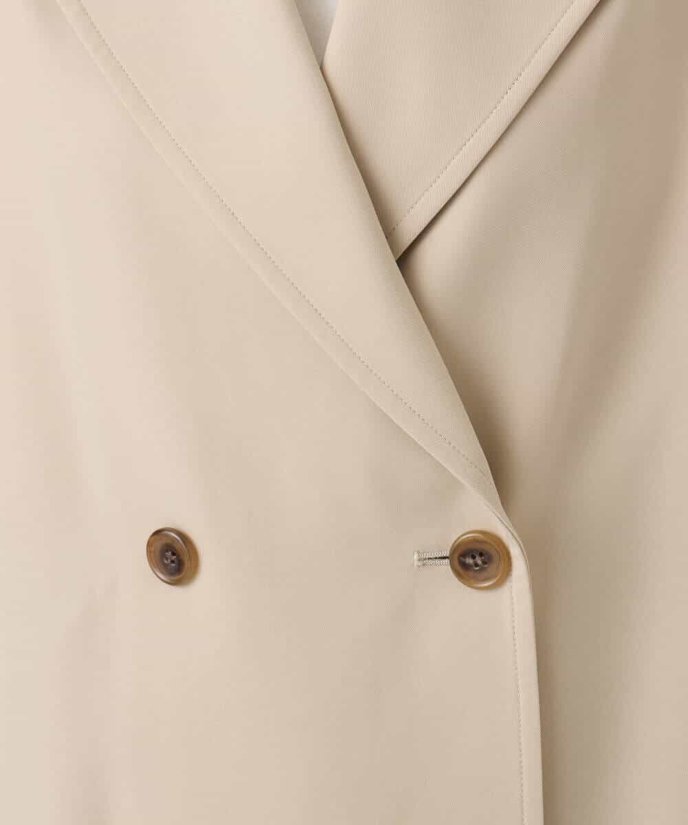 FIJFD08130 OFUON le MK(オフオン　ル　エムケー) ショート丈ツイルトレンチコート/洗える/WEB限定サイズあり ベージュ