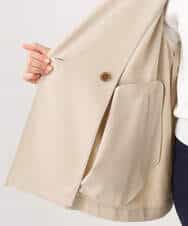 FIJFD08130 OFUON le MK(オフオン　ル　エムケー) ショート丈ツイルトレンチコート/洗える/WEB限定サイズあり ベージュ