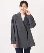 FIJFD08130 OFUON le MK(オフオン　ル　エムケー) ショート丈ツイルトレンチコート/洗える/WEB限定サイズあり ベージュ