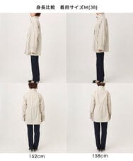 FIJFD09140 OFUON le MK(オフオン　ル　エムケー) スタンドカラーライトブルゾン/洗える/WEB限定サイズあり ベージュ