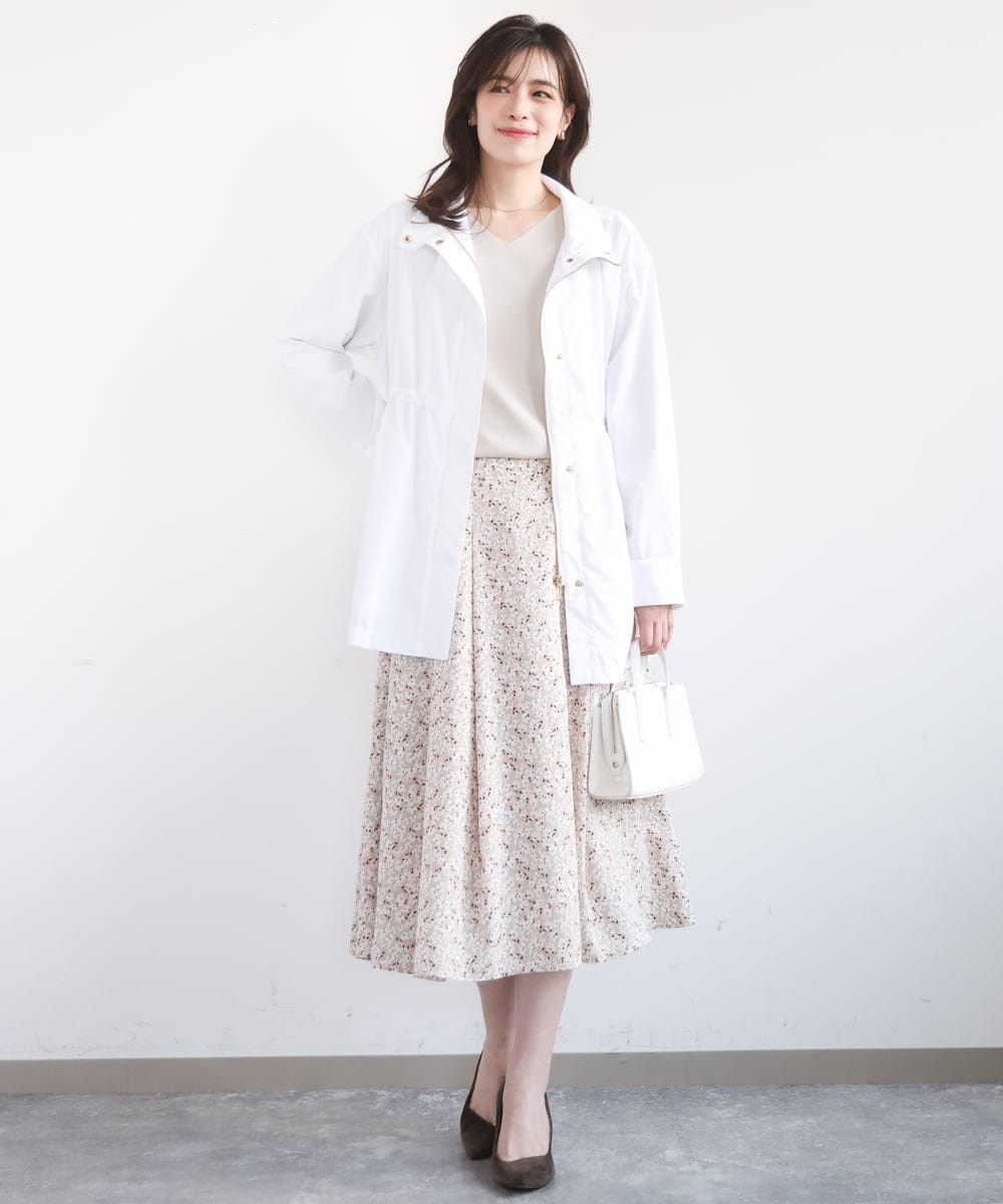 FIJFD09140 OFUON le MK(オフオン　ル　エムケー) スタンドカラーライトブルゾン/洗える/WEB限定サイズあり ベージュ