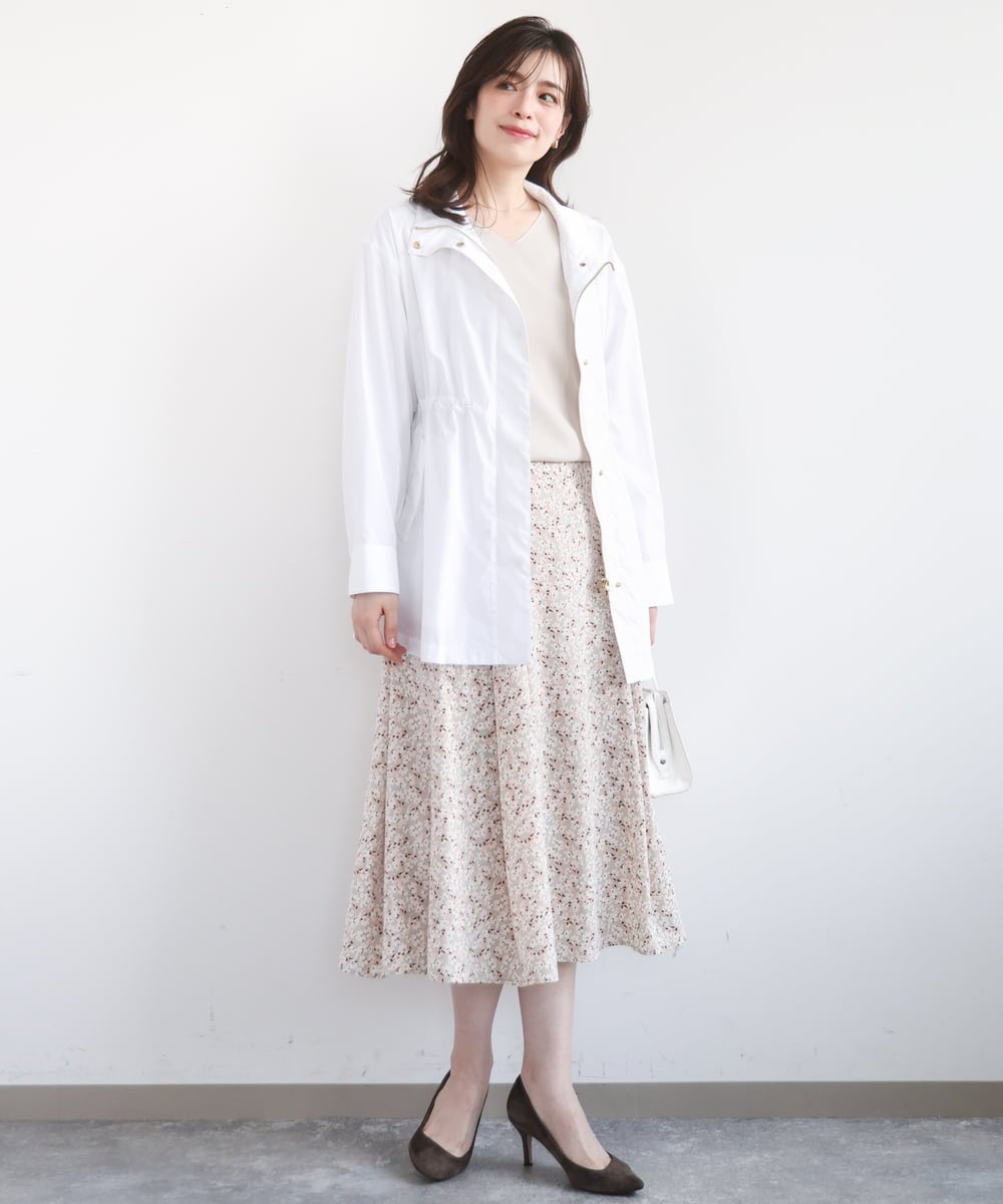 FIJFD09140 OFUON le MK(オフオン　ル　エムケー) スタンドカラーライトブルゾン/洗える/WEB限定サイズあり ベージュ