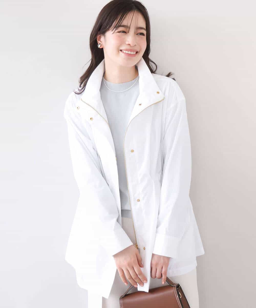 FIJFD09140 OFUON le MK(オフオン　ル　エムケー) スタンドカラーライトブルゾン/洗える/WEB限定サイズあり ベージュ