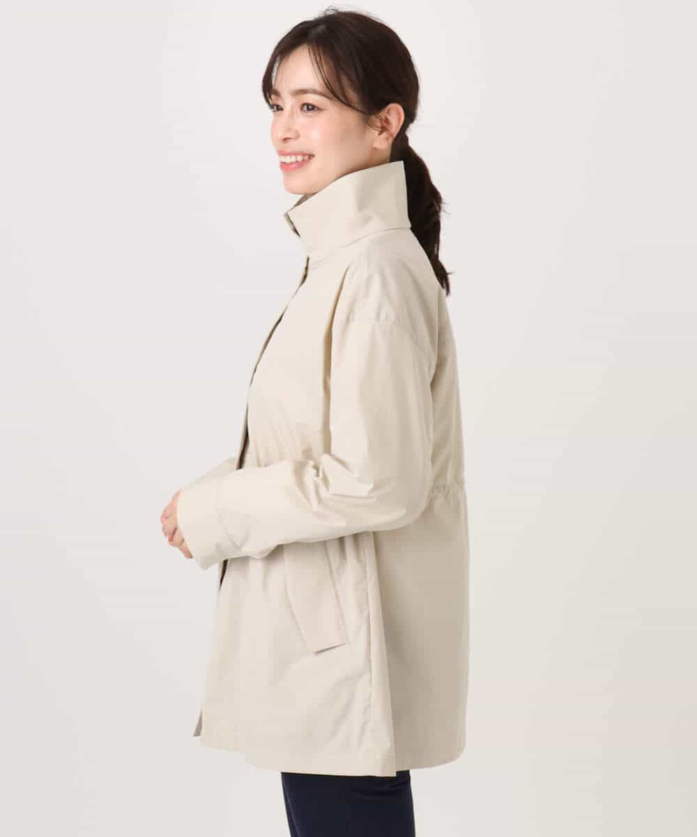 FIJFD09140 OFUON le MK(オフオン　ル　エムケー) スタンドカラーライトブルゾン/洗える/WEB限定サイズあり ベージュ