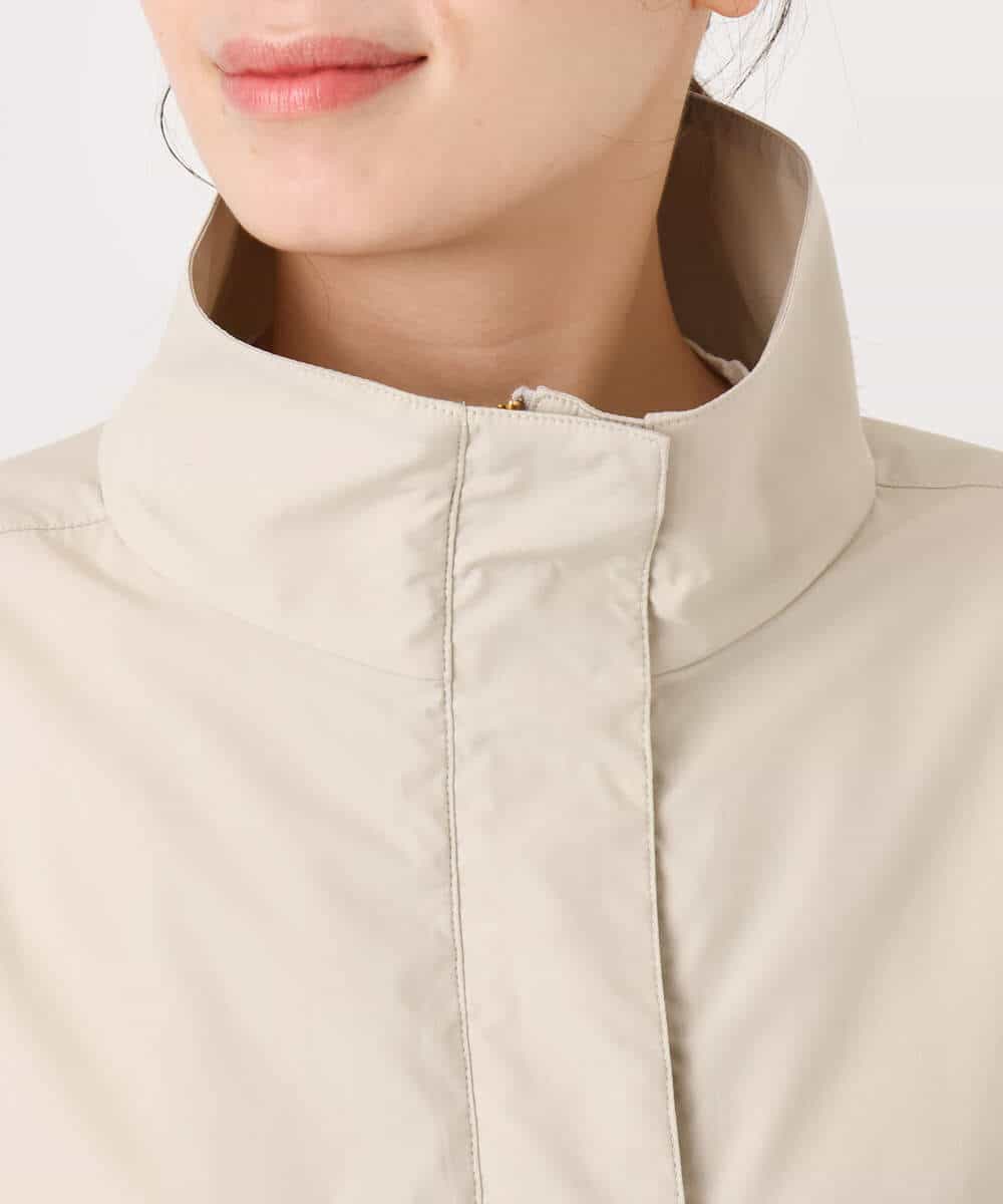 FIJFD09140 OFUON le MK(オフオン　ル　エムケー) スタンドカラーライトブルゾン/洗える/WEB限定サイズあり ベージュ
