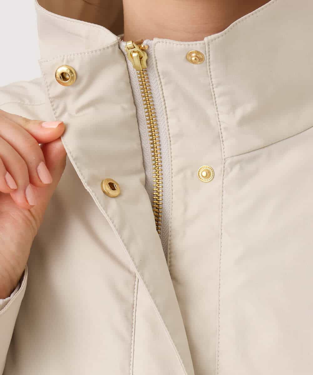 FIJFD09140 OFUON le MK(オフオン　ル　エムケー) スタンドカラーライトブルゾン/洗える/WEB限定サイズあり ベージュ